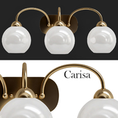 Carisa Collection 3 Light Vintage Gold Bath Light