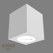 OM Universal, laid on or mortise gypsum lamp RODEN-light RD-53 MR-16