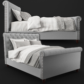 Chesterfield Tufted Upholstered Bed With Footboard