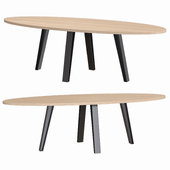 QLiv Side-To-Side Oval Table