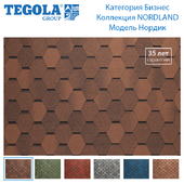 Seamless texture of flexible tiles TEGOLA. Category Business. NORDLAND Collection. Model Nordic.