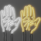 Neon sign Hand Palm