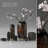 Ceramic vase decor set