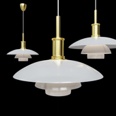 Pendant lamp Poul Henningsen PH4 Gold Pendant Lamp