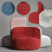 Miniforms BOTERA Upholstered fabric armchair