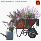 Gardening decorative #1 : Wheelbarrow planter