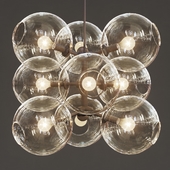 Lindsey Adelman - 9 globe bubbles chandelier