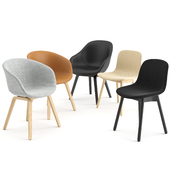 Dinning chairs -  wood base - by Hay