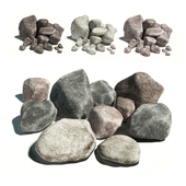 Камни / Stones, L03 (группа из 10 видов)