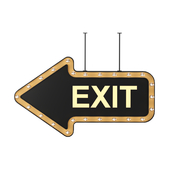 Light Bulb Loft Exit Signage