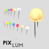 OM Точечные светильники PIXLED - пиксели c PIXCAP колпачками Ball 1/2 "Звездное небо" для токопровдящих панелей PIXLUM