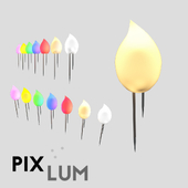 OM PIXLED Spotlights - Pixels with PIXCAP Flame Starry Sky Caps for PIXLUM Conductive Panels