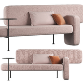 Pebble sofa pink