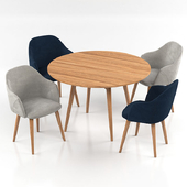 Berki Chair and Asher Table