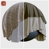 Материал ткани шторы Tweed set 01