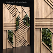 Wooden panels and vertical garden 3