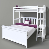 Friedman Bunk Bed with Bookcase