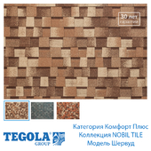 Seamless texture of flexible tiles TEGOLA. Category Comfort Plus. Collection NOBIL TILE. Model Sherwood.
