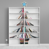 IKEA Christmas Bookshelf Tree