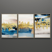 Triptych paintings set 48