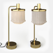 Hans Agne Jakobsson Brass and Silk Cord Table Lamps
