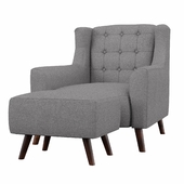 Olney Wingback Chair and Footstool