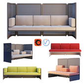 Coalesse - Lagunitas Lounge System Three Seater Sofa