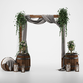 Свадебная арка с цветами 3701