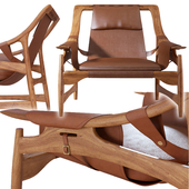 41-W D Andersag -Lounge Chair Leather