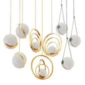 Set of suspended chandeliers-Lampatron
