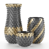 artichoke pattern vases