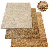 Wabi-Sabi Chunky Hand-Braided Jute Rug RH Collection