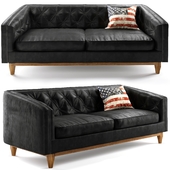 Alcott oxford black sofa