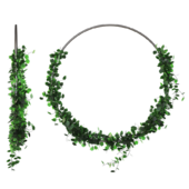Green grass wreath