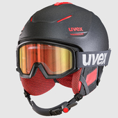 Ski Helmet and Goggles Uvex