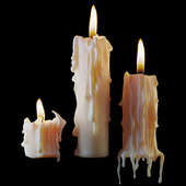 Set of molten candles 2