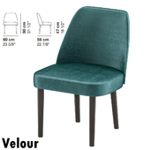 Velour chair
