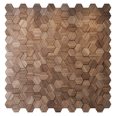 Hexagon wood panel