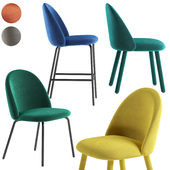 Miniforms stool Iola chair set