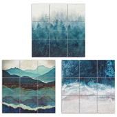 Picture Wood Wall Art |  Blue nature