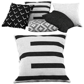 Pillow set 07 | Mudcloth Big Arrows in Black and White | Society6
