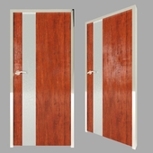 Wooden faux steel door
