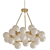 Arya 25-Light Satin Gold Chandelier