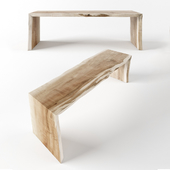 bench with "living edges" from the workshop IVAN CHUDOV