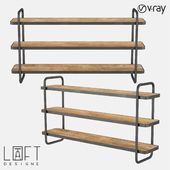 Wall-mounted shelf LoftDesigne 7128 model