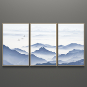 Triptych paintings set 122