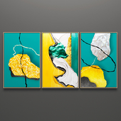 Triptych paintings set 125