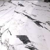 Marble floor panda white