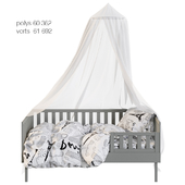 Children bed with decor