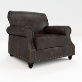 Landry leather armchair
